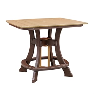 os home and office 44s-c-ctb counter height square table in cedar