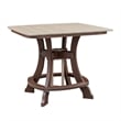 OS Home and Office 44S-C-WWTB Counter Height Square Table