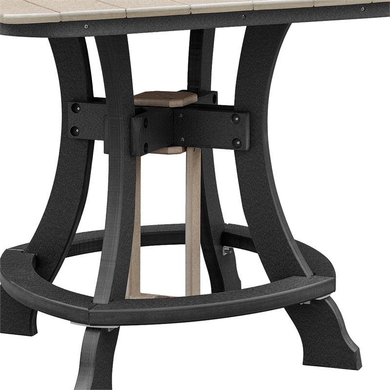 OS Home and Office 44S-C-WWBK Counter Height Square Table