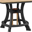 OS Home and Office 44S-C-CBK Counter Height Square Table
