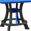 OS Home and Office 44S-C-BBK Counter Height Square Table