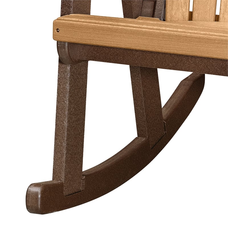 OS Home and Office 518CTB Rocking Chair in Cedar with a Tudor Brown Base