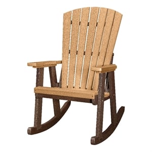 OS Home and Office 518CTB Rocking Chair in Cedar with a Tudor Brown Base