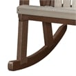 OS Home and Office 518WWTB Rocking Chair in Weatherwood with a Tudor Brown Base