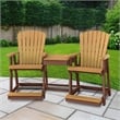 OS Home and Office 514CTB-K Counter Height Settee in Cedar/Tudor Brown Base