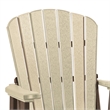 OS Home and Office 514WWTB-K Counter Height Settee in Weatherwood/Tudor Base