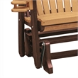 OS Home and Office 420CTB Dual Fan Back Glider in Cedar with a Tudor Brown Base
