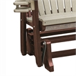 OS Home and Office 420WWTB Dual Fan Back Glider in Weatherwood/Tudor Brown Base