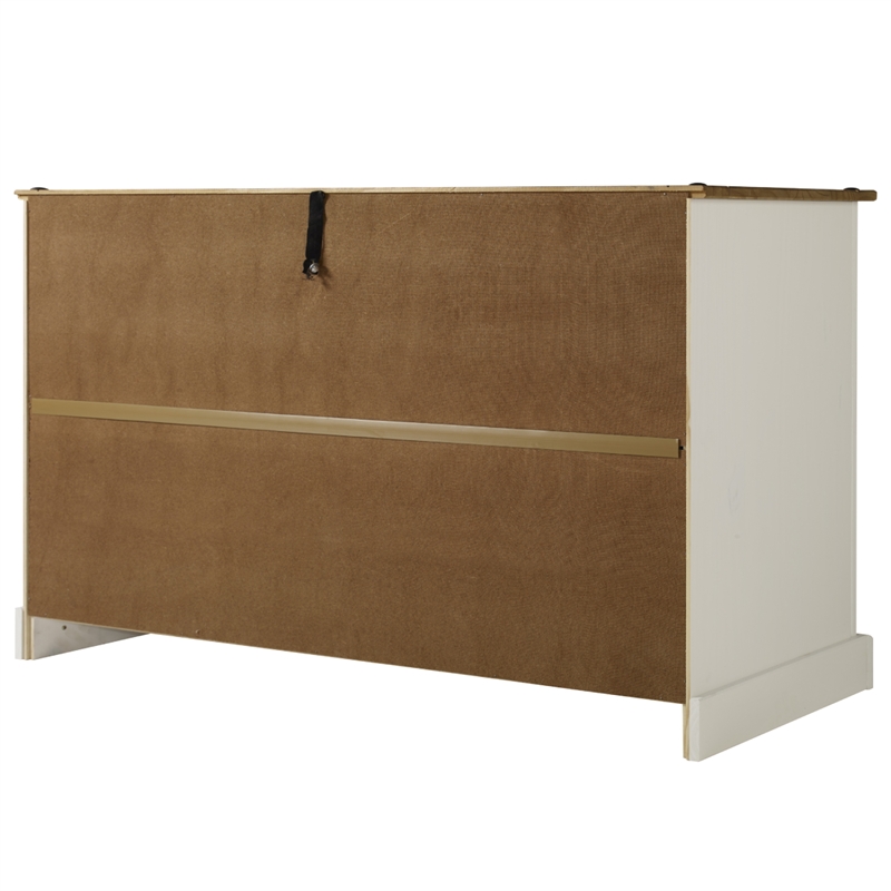 OS Home and Office Furniture Cottage Series Wood Buffet Sideboard in Corona Snow