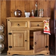 OS Home and Office Furniture Cottage Series Wood Buffet Sideboard Corona Brown
