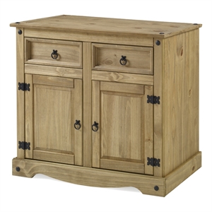 OS Home and Office Furniture Cottage Series Wood Buffet Sideboard Corona Brown