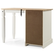 OS Home and Office Furniture Cottage Series Wood Vanity/Desk in Corona Snow