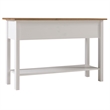OS Home and Office Furniture Cottage Series Wood Hall Table in Corona Snow