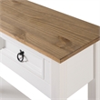 OS Home and Office Furniture Cottage Series Wood Hall Table in Corona Snow