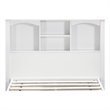 OS Home and Office Furniture Twin Sized White Bookcase Headboard