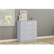 OS Home and Office Furniture Four Drawer Chest in White