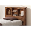 OS Home and Office Furniture Twin Sized Mountain Oak Bookcase Headboard