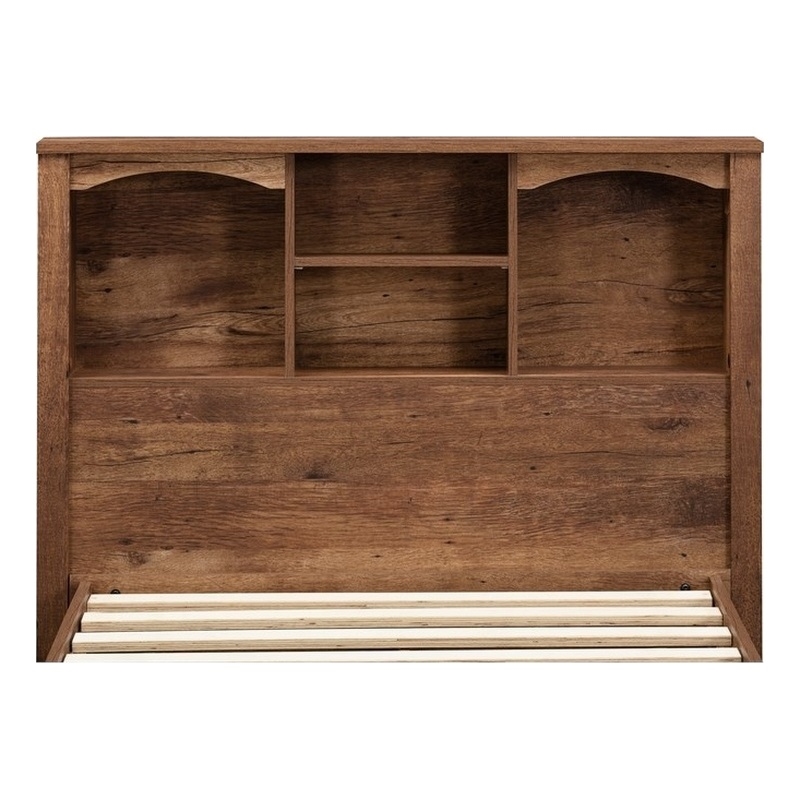 OS Home and Office Furniture Twin Sized Mountain Oak Bookcase Headboard