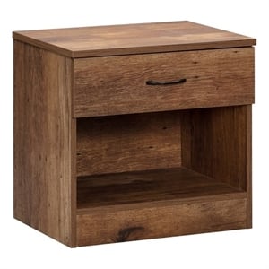 os home and office furniture one drawer mountain oak nightstand