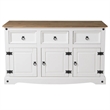 OS Home and Office Furniture Cottage Series Wood Buffet Sideboard in White