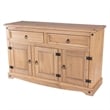 OS Home and Office Furniture Cottage Series Wood Buffet Sideboard in Brown