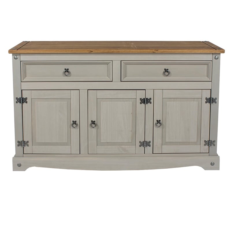 OS Home and Office Furniture Cottage Series Wood Buffet Sideboard in White