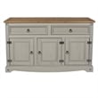 OS Home and Office Furniture Cottage Series Wood Buffet Sideboard in White
