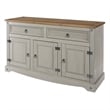 OS Home and Office Furniture Cottage Series Wood Buffet Sideboard in White
