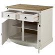OS Home and Office Furniture Cottage Series Wood Buffet Sideboard in White