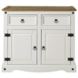 OS Home and Office Furniture Cottage Series Wood Buffet Sideboard in White