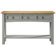 OS Home and Office Furniture Cottage Series Wood Hall Table Console in Gray