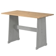 OS Home and Office Furniture Solid Pine Corner Dining Booth in Gray