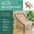 OS Home Occasional Side Accent Chair Model DS305 Desert Ivory