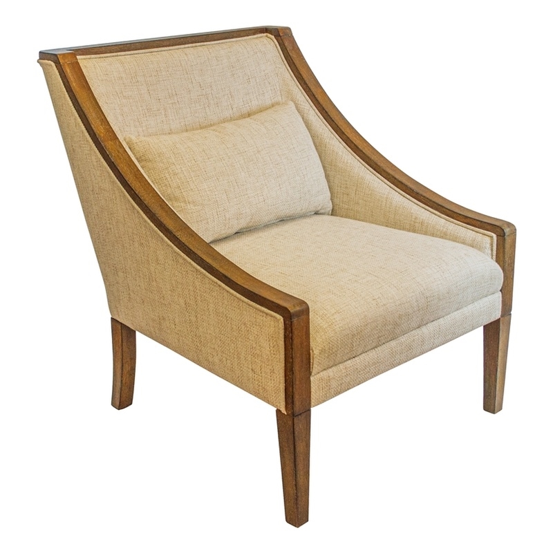 OS Home Occasional Side Accent Chair Model DS305 Desert Ivory