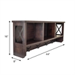 OS Home and Office Decorative Coat Rack and Storage Accent Rack in Espresso