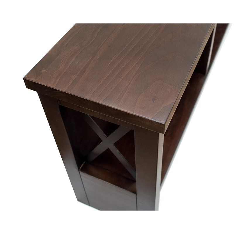 OS Home and Office Decorative Coat Rack and Storage Accent Rack in Espresso