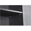 Tuff Stor 2-door Contemporary Wood Overhead Cabinet in Silver/Black