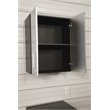 Tuff Stor 2-door Contemporary Wood Overhead Cabinet in Silver/Black