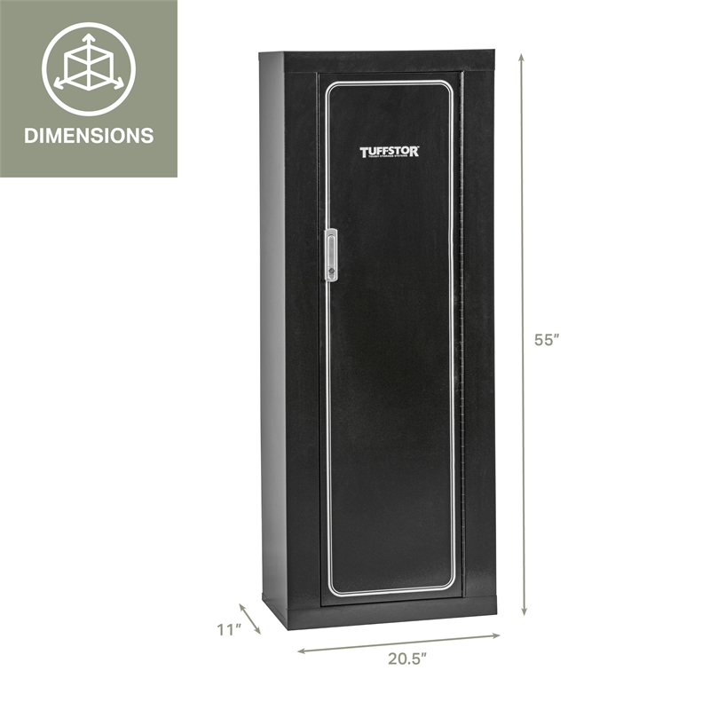 Tuff-Stor Model 920 10 Gun Metal Security Cabinet