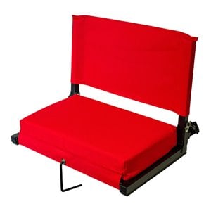 Outdoor Leisure Products 16&quot Transitional Metal X-Large Stadium Chairs in Red