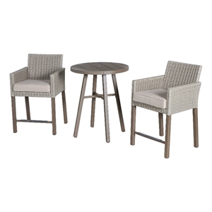 outdoor leisure products model bstk high dining bistro three piece set