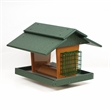 Classic Deluxe Bird Feeder made with HDPE in Green and Tudor Brown
