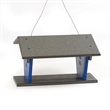 OUTDOOR LEISURE PRODUCTS Blue Bird Feeder Made with HDPE in Blue and Gray