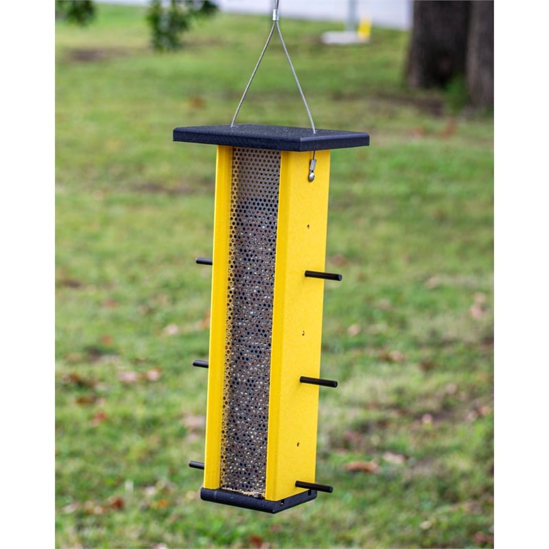 OUTDOOR LEISURE PRODUCTS Finch Bird Feeder Made with High Density Poly Resin