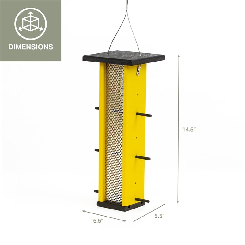 OUTDOOR LEISURE PRODUCTS Finch Bird Feeder Made with High Density Poly Resin