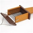 Outdoor Leisure Products Traditional Plastic Bird Feeder with Tail Prop in Brown