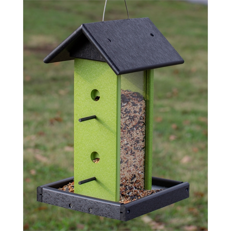 Outdoor Leisure Products Traditional Plastic Songbird Bird Feeder in Multi-Color