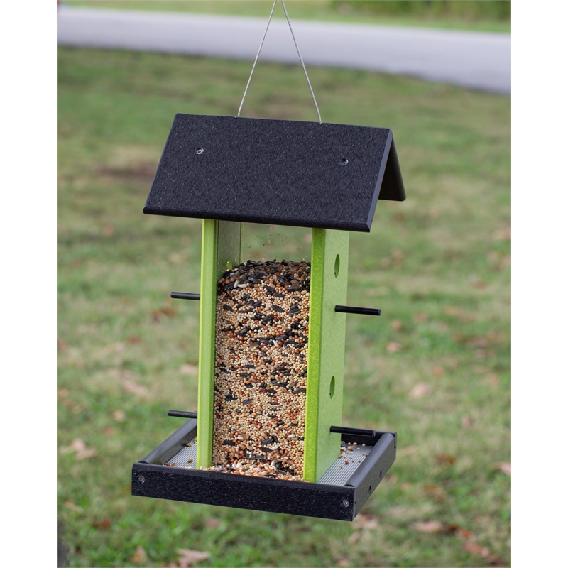 Outdoor Leisure Products Traditional Plastic Songbird Bird Feeder in Multi-Color