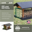 Outdoor Leisure Products Traditional Plastic Deluxe Bird Feeder in Multi-Color