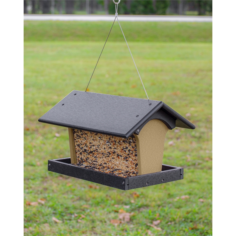 OUTDOOR LEISURE PRODUCTS Hopper Bird Feeder Made with High Density Poly Resin